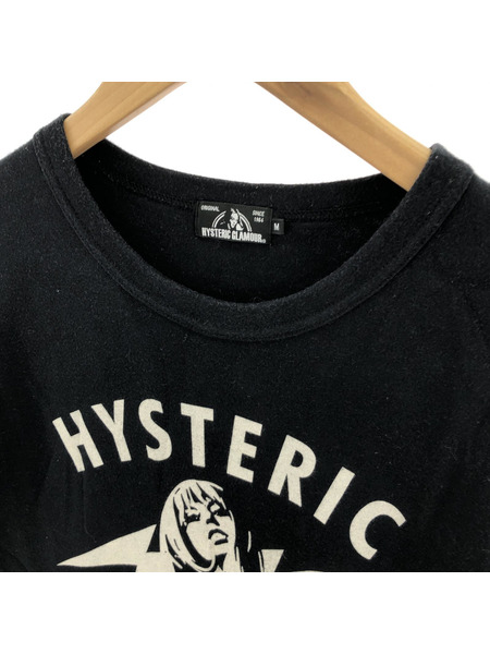 HYSTERIC GLAMOUR　S/SガールプリントTee 黒　M