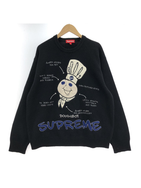 Supreme DOUGHBOY ニットセーター 黒 L