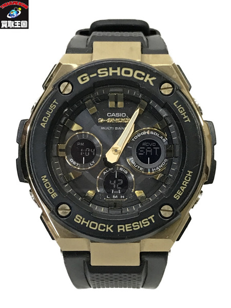 G-SHOCK G-STEEL/GST-W300G/ソーラー/黒/腕時計