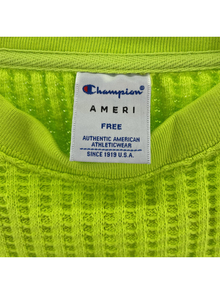 Champion×AMERI ショートワッフルTEE