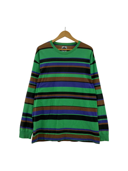 REVOLVER 02AW マルチボーダーL/Sカットソー XL