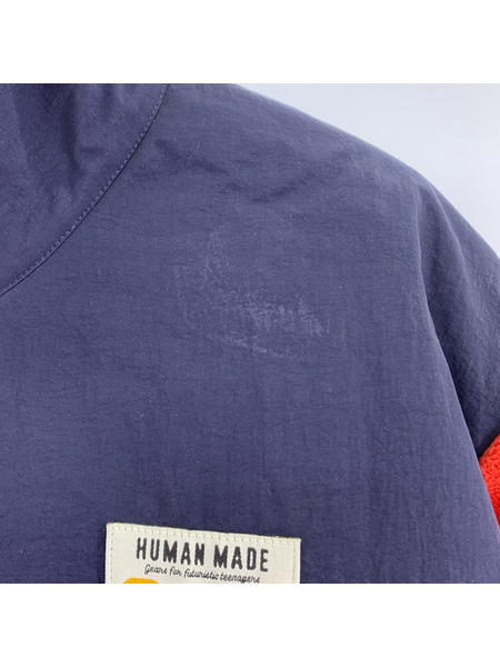 HUMAN MADE スウェット・トレーナー フリースプルオーバー 赤 紺
