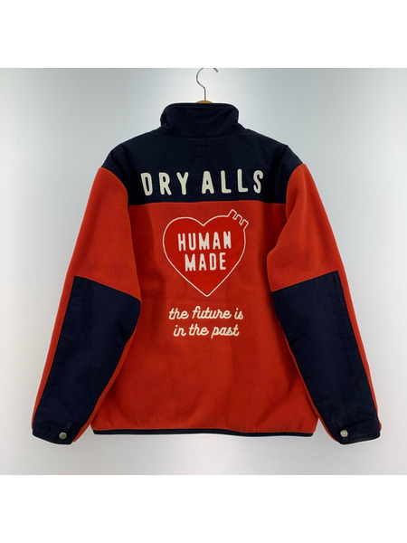 HUMAN MADE スウェット・トレーナー フリースプルオーバー 赤 紺