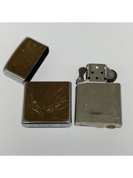 zippo 08年製 鯉桜 オイルライター