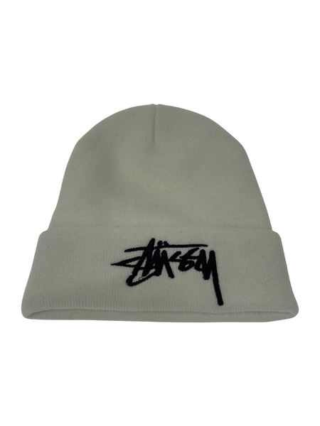 STUSSY ニット帽 白