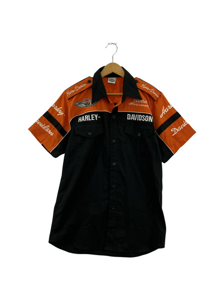 半袖シャツ Harley-Davidson エポレット刺繍切替(-)[値下]