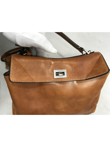 ハンドバッグ BALENCIAGA ロデオ/2wayバッグ/キャメル
