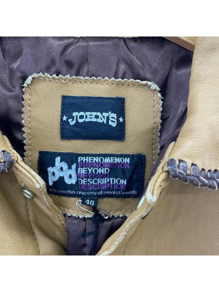 PHENOMENON ライダース ×JOHN'S ゴートスキンジャケット
