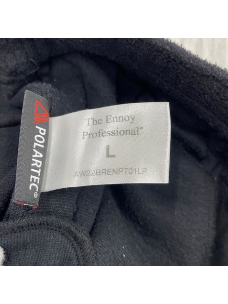 ennoy Polartec Fleece Pants L ブラック AW22BRENPT01LP