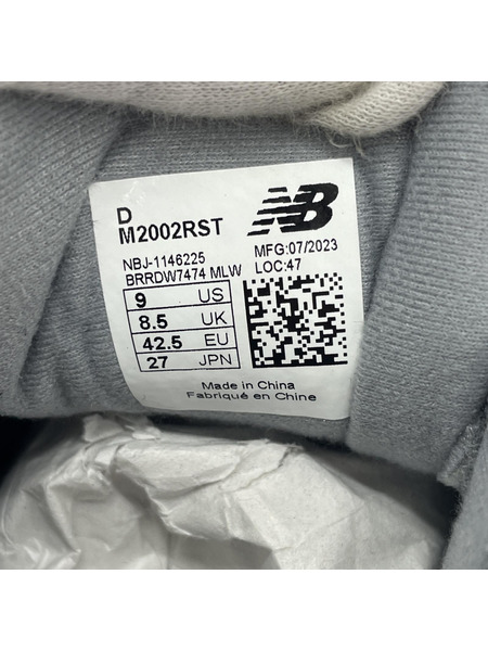 NEW BALANCE スニーカー M2002RST グレー (27cm)