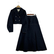 AMERI 23AW/DENIM SETUP CURVE DRESS/M