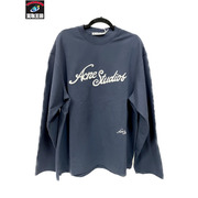 Acne Studios 25SS エンボスロゴL/Sカットソー M ネイビー FN-UX-TSHI000127