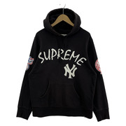 Supreme 15SS Yankees Hooded Sweatshirt/BLK/S