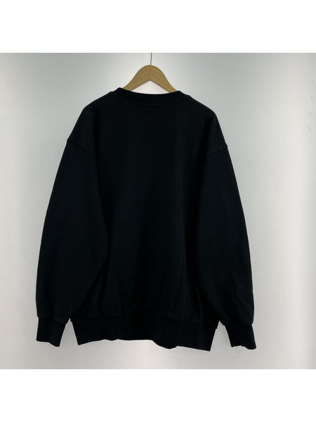 スウェット・トレーナー Acy GARMENT DYE CREW NECK SWEAT 黒 3