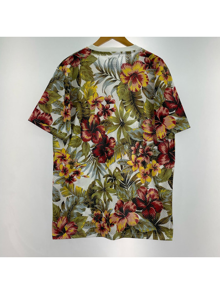 STUSSY 半袖Tシャツ・カットソー メッシュ 花柄 (M)