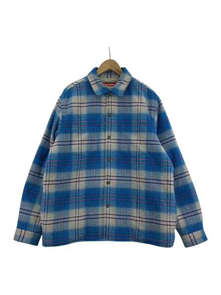 Supreme 23AW Lined Flannel Snap Shirt L 青