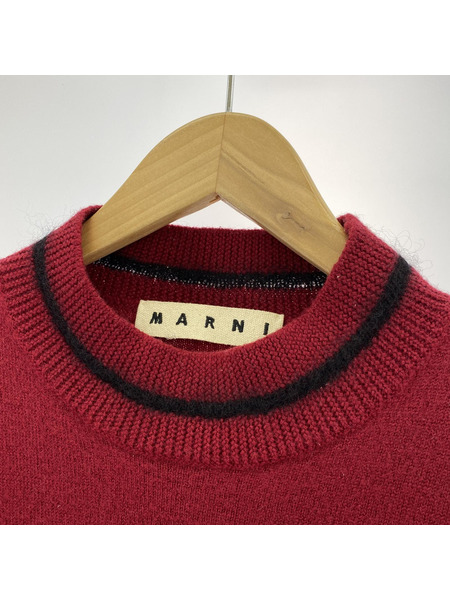 MARNI ニット・セーター モヘア混ニット 48 ボルドー