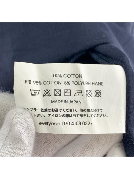 半袖Tシャツ・カットソー everyone/ハイゲージTEE/紺