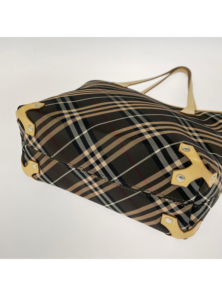 BURBERRY BLUE LABEL チェック柄トートバッグ
