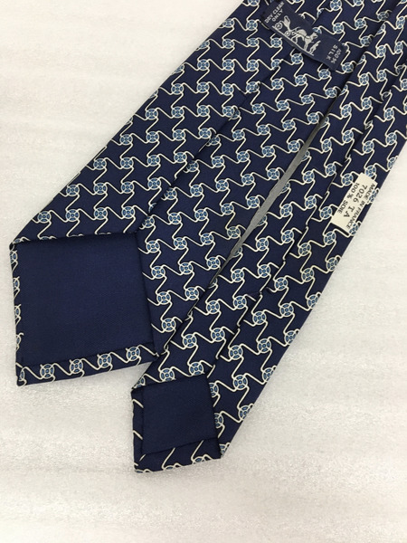 HERMES 総柄ネクタイ