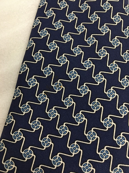 HERMES 総柄ネクタイ