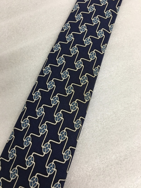 HERMES 総柄ネクタイ