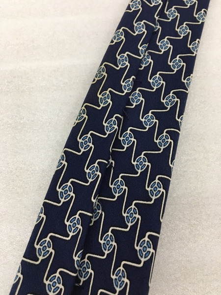HERMES 総柄ネクタイ