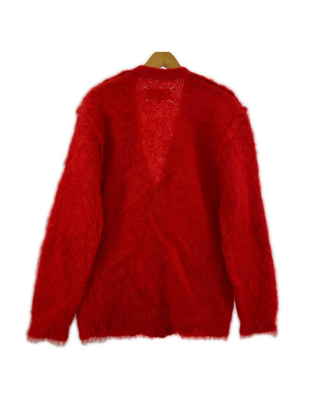 MAISON MARGIELA 18AW モヘヤ混カーディガン XS レッド S51GP0102