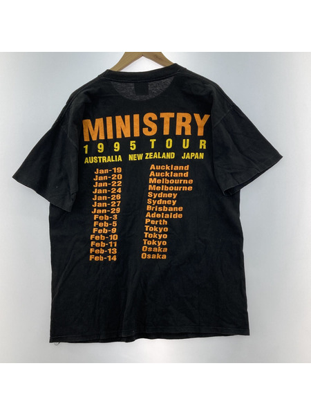 MINISTRY 1995ツアー BROCKUMボディ S/Sカットソー ブラック (L)