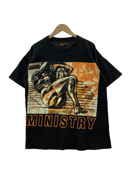 MINISTRY 1995ツアー BROCKUMボディ S/Sカットソー ブラック (L)