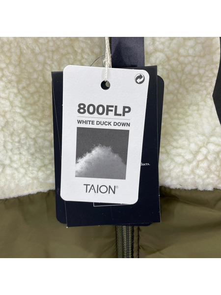 キッズ衣料 TAION KR102PNLMB リバーシブル 120 オリーブ アイボリー