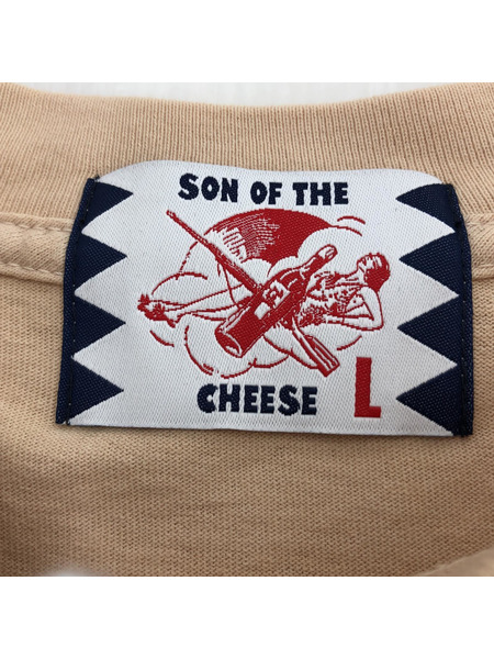 SON OF THE CHEESE/23SS/HEART TEE/プリントTシャツ/L/ベージュ