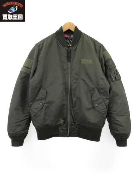 XLARGE×ALPHA INDUSTRIES MA-1 (L) カーキ[値下]