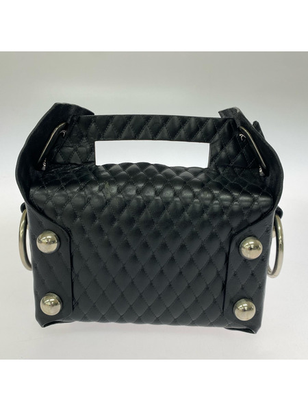 MASU ソノ他バッグ LEATHER CAKE BAG ブラック