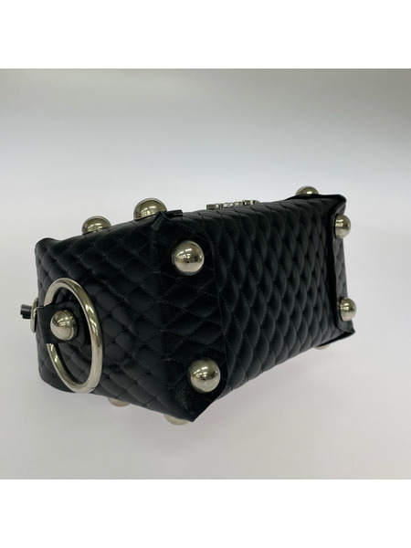 MASU ソノ他バッグ LEATHER CAKE BAG ブラック