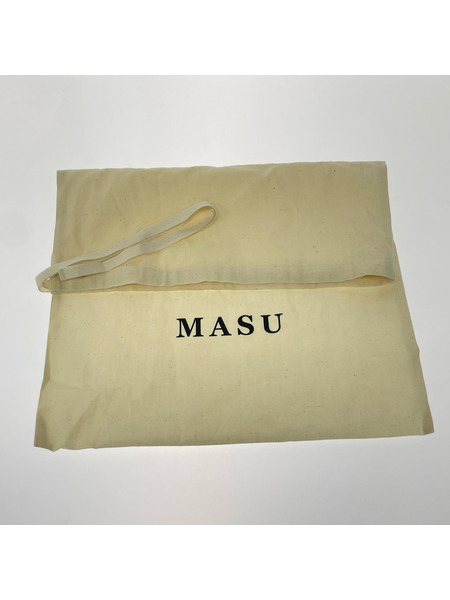 MASU ケーキバッグ LEATHER CAKE BAG BLACK