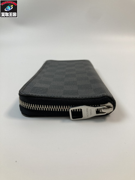 LOUIS VUITTON ルイヴィトン N62295 LV ダミエグラフィット ジッピーウォレット ヴェルティカル  イニシャル入り