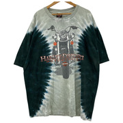 Harley-Davidson 半袖 00s Hanesボディ S/SドクロプリントTee (2XL)