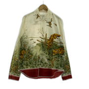 MAISON MARGIELA 17SS FOX PRINT SHIRT 38 アイボリー
