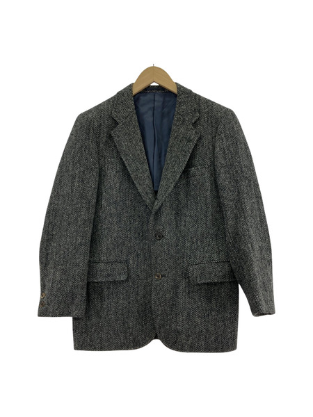 J.PRESS×HARRIS TWEED ヘリンボーン ツイードジャケット グレー