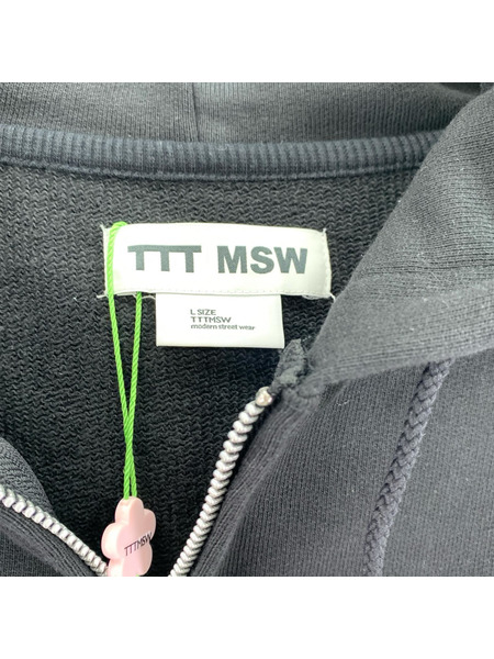 TTT_MSW パーカー(ジップアップ) 25SS/ジップアップ/黒