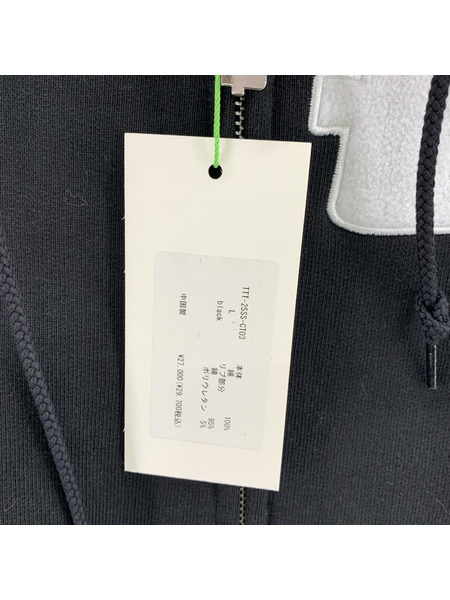 TTT_MSW パーカー(ジップアップ) 25SS/ジップアップ/黒