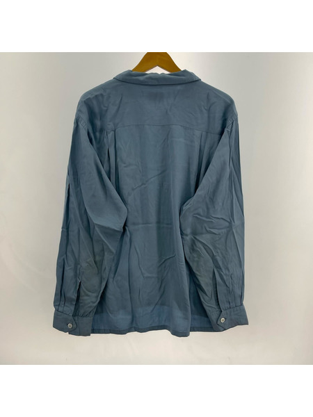 OLD・VINTAGE 長袖シャツ 50s DAILY DOUBLE rayon gabardine L/S
