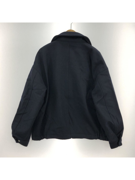 THE RERACS/22AW/HIGH NECK HARRINGTON JACKET/46/ネイビー