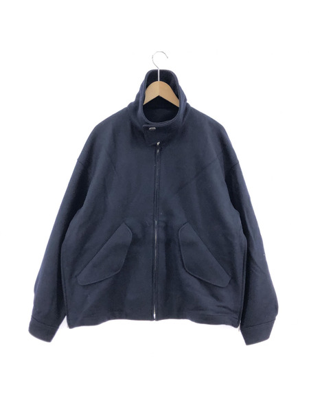 THE RERACS/22AW/HIGH NECK HARRINGTON JACKET/46/ネイビー