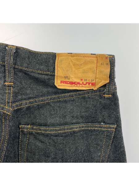 デニム・ジーンズ RESOLUTE 15周年限定 GB710 ブラックデニム (30×29)