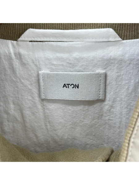 ATON ジャケット ハリントンジャケット ベージュ