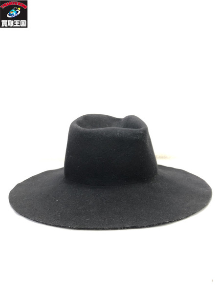 KIJIMA TAKAYUKI ツバ広帽子/サイズ 1/黒/ブラック/キジマタカユキ/レディース/帽子/ハット[値下]