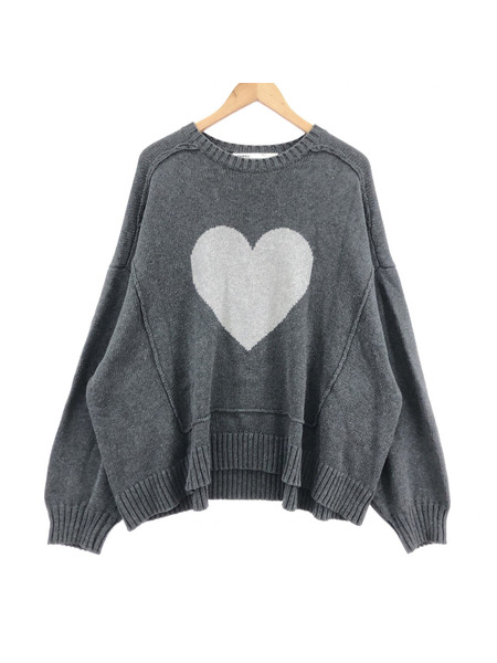 DAIRIKU 23SS Heart Pullover Knit ニット F グレー