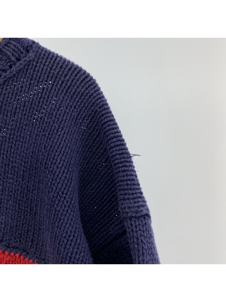 POLO RALPH LAUREN HAND KNIT 星条旗 ネイビー(L)